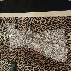 Loco Lindo monet black wrap dress